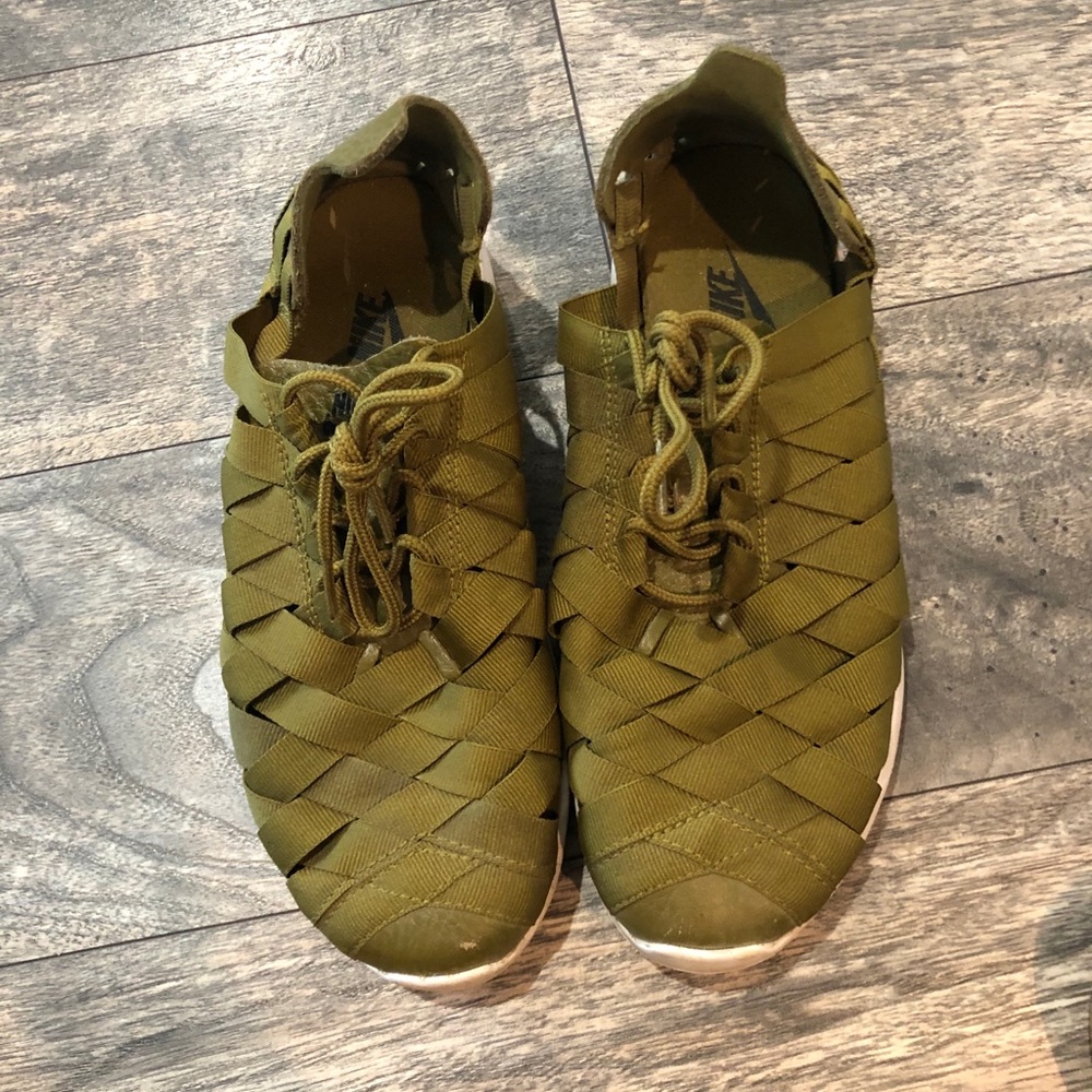 Olive green shoes